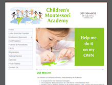 Tablet Screenshot of childrensmontessoriacademy.com